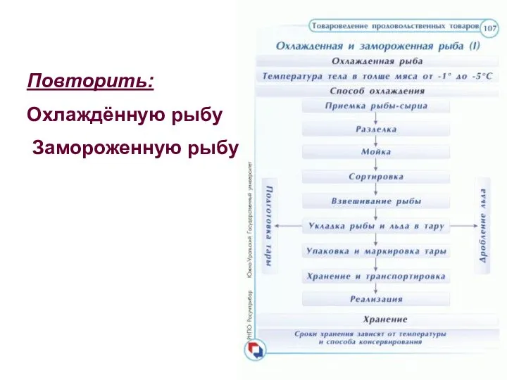 Повторить: Охлаждённую рыбу Замороженную рыбу