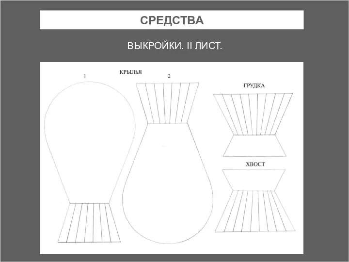 СРЕДСТВА ВЫКРОЙКИ. II ЛИСТ.