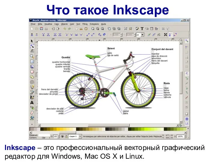 Что такое Inkscape Inkscape – это профессиональный векторный графический редактор для