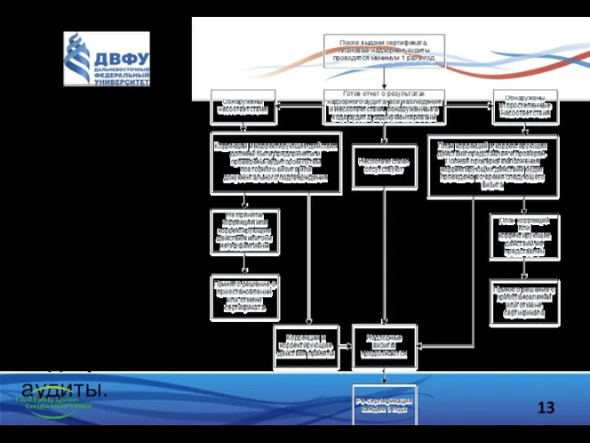 Надзорные аудиты Для обеспечения непрерывного улучшения минимум 1 раз в год проводятся надзорные аудиты.