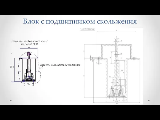 Блок с подшипником скольжения