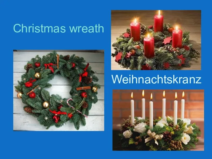 Christmas wreath Weihnachtskranz