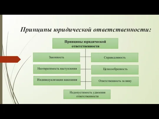 Принципы юридической ответственности: