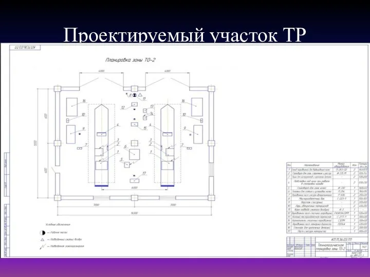 Проектируемый участок ТР