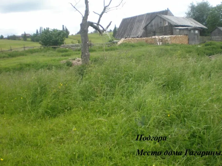 Подгора Место дома Гагариных