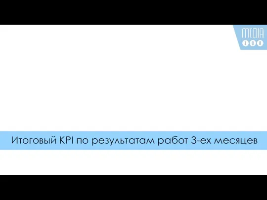 Итоговый KPI по результатам работ 3-ех месяцев