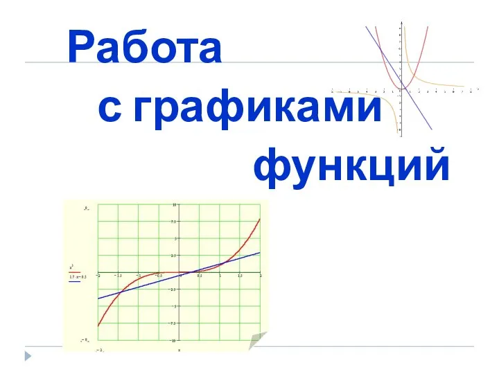 Работа с графиками функций