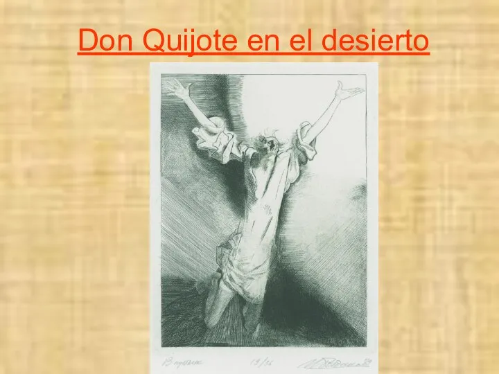 Don Quijote en el desierto