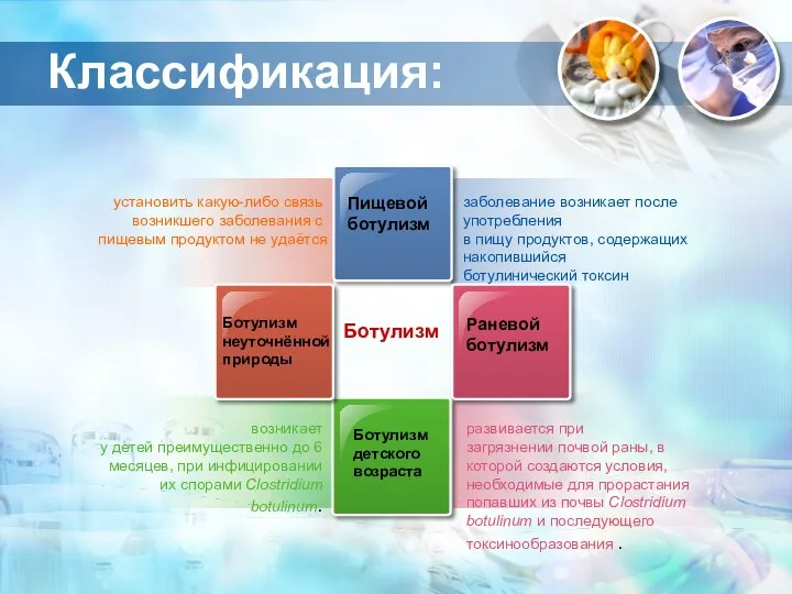 установить какую-либо связь возникшего заболевания с пищевым продуктом не удаётся возникает