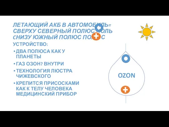 ЛЕТАЮЩИЙ АКБ В АВТОМОБИЛЬ= СВЕРХУ СЕВЕРНЫЙ ПОЛЮС НОЛЬ CНИЗУ ЮЖНЫЙ ПОЛЮС