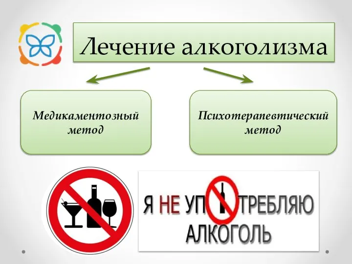 Лечение алкоголизма Медикаментозный метод Психотерапевтический метод