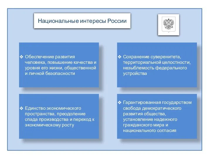 Обеспечение развития человека, повышение качества и уровня его жизни, общественной и