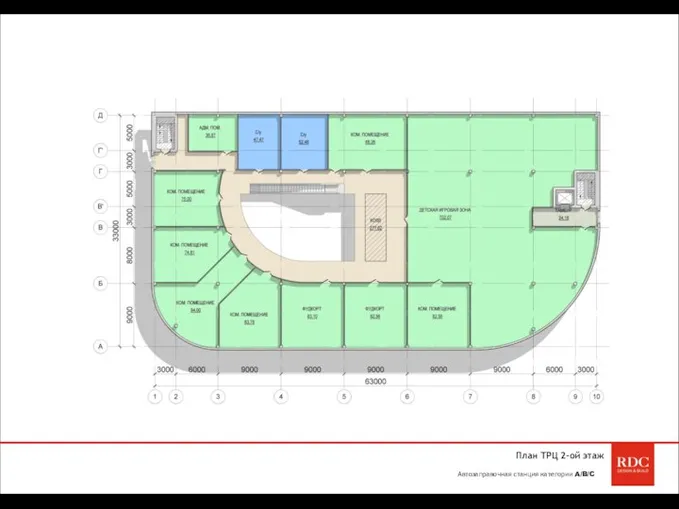 План ТРЦ 2-ой этаж Автозаправочная станция категории A/B/C
