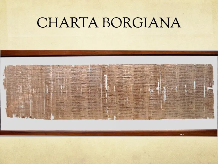 CHARTA BORGIANA