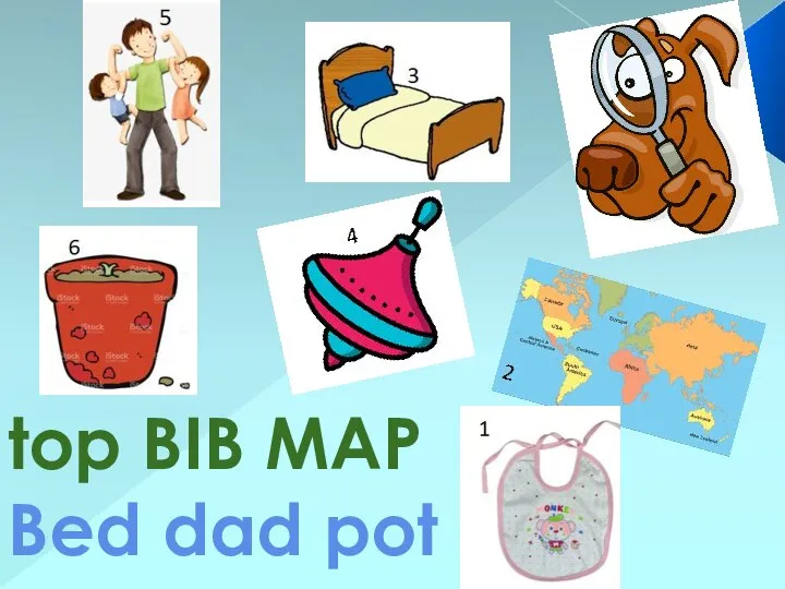 top BIB MAP Bed dad pot