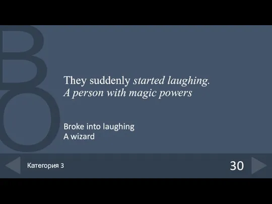 They suddenly started laughing. A person with magic powers Broke into