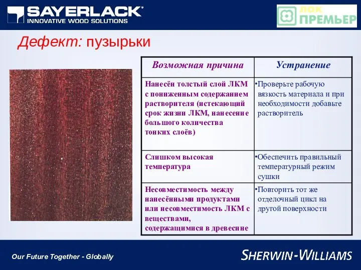 Дефект: пузырьки