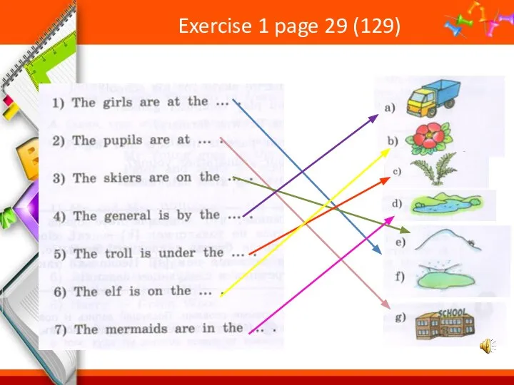 Exercise 1 page 29 (129)