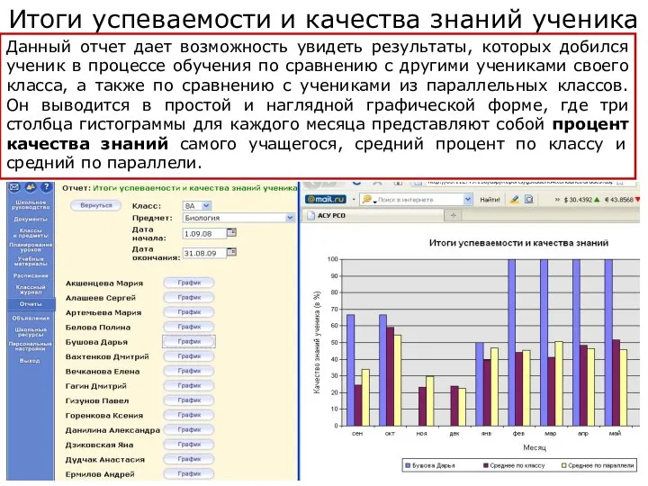 Копылова Е.П. 18.12.2009 Итоги успеваемости и качества знаний ученика Данный отчет