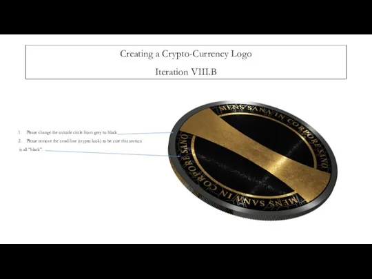 Creating a Crypto-Currency Logo Iteration VIII.B Please change the outside circle