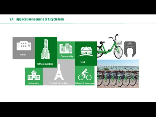 2.4 Application scenario of bicycle lock