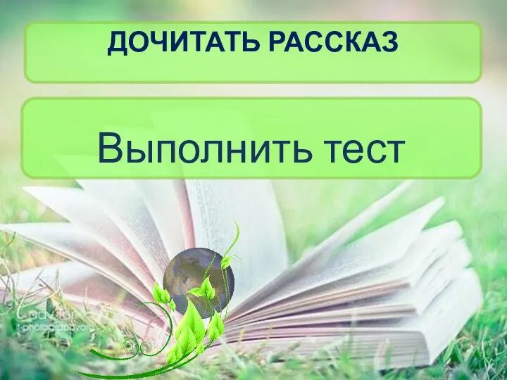 ДОЧИТАТЬ РАССКАЗ Выполнить тест