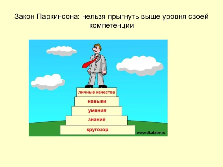 Закон Паркинсона: нельзя прыгнуть выше уровня своей компетенции