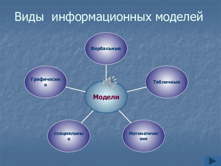 Виды информационных моделей