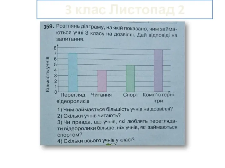 3 клас Листопад 2 частина