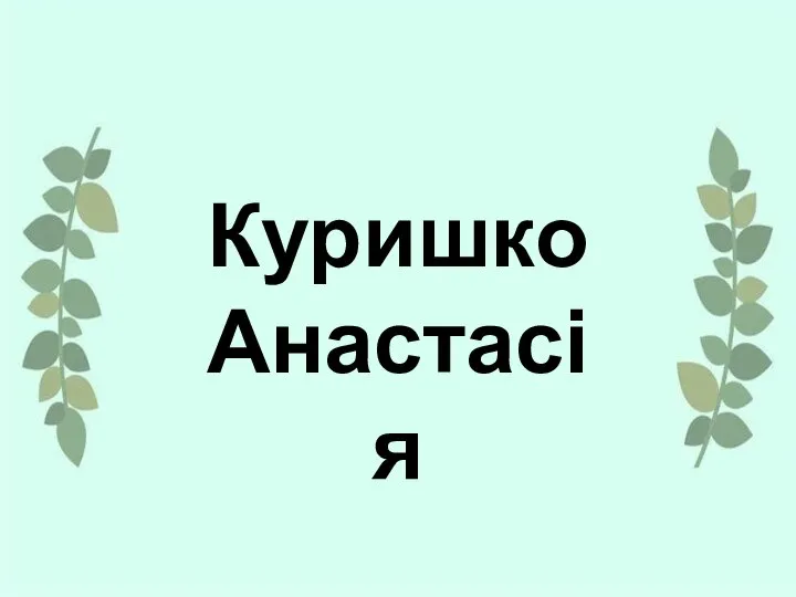 Куришко Анастасія