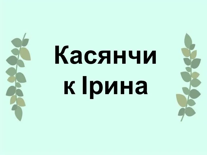 Касянчик Ірина