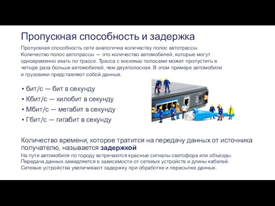 Пропускная способность и задержка бит/с — бит в секунду Кбит/с —