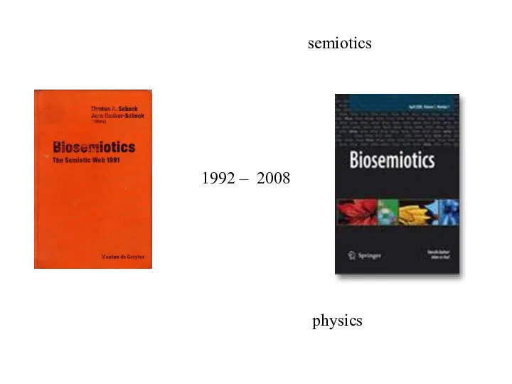 1992 – 2008 semiotics physics