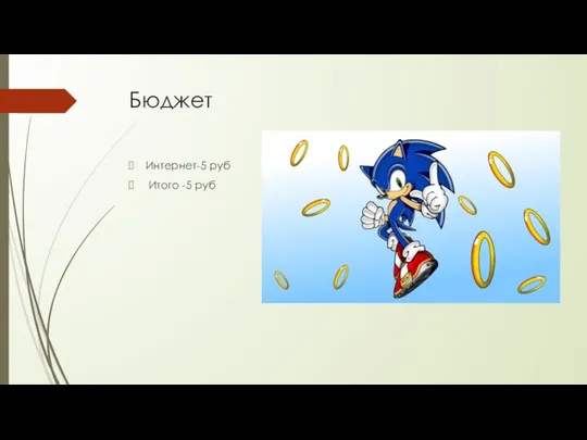 Бюджет Интернет-5 руб Итого -5 руб