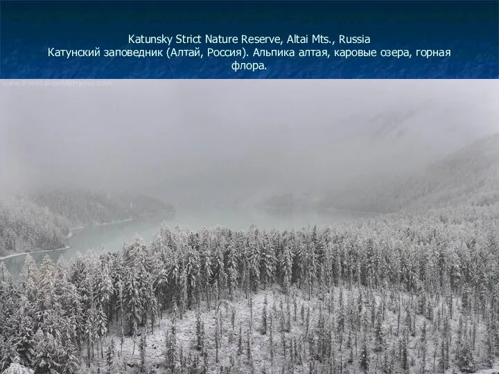 Katunsky Strict Nature Reserve, Altai Mts., Russia Катунский заповедник (Алтай, Россия).