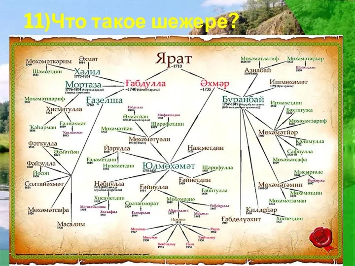 11)Что такое шежере?