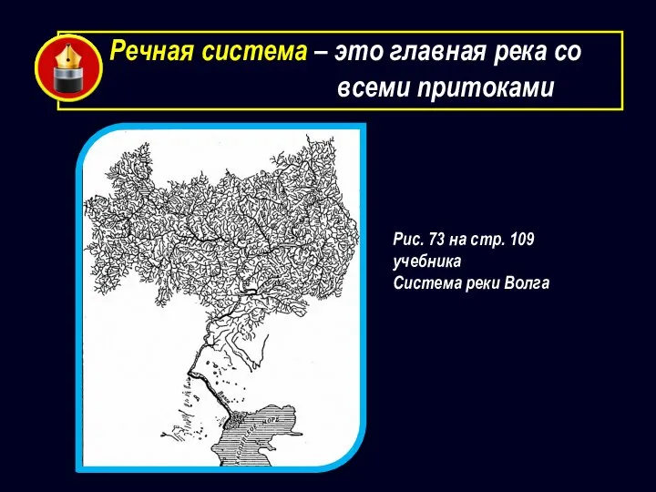 Речная система – это главная река со всеми притоками Рис. 73