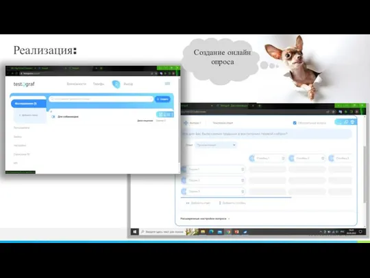Реализация: Создание онлайн опроса
