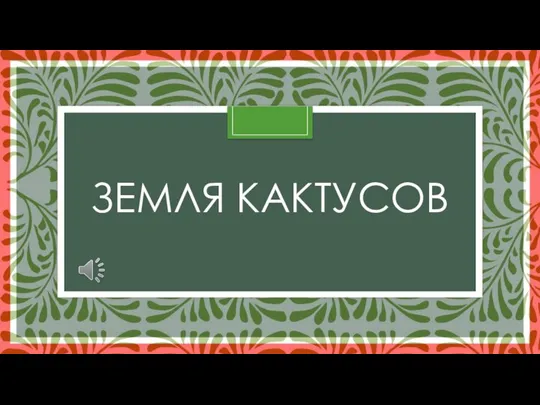 ЗЕМЛЯ КАКТУСОВ