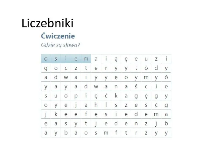 Liczebniki