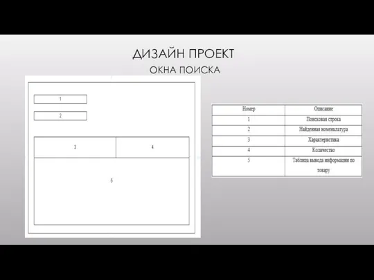 ДИЗАЙН ПРОЕКТ ОКНА ПОИСКА