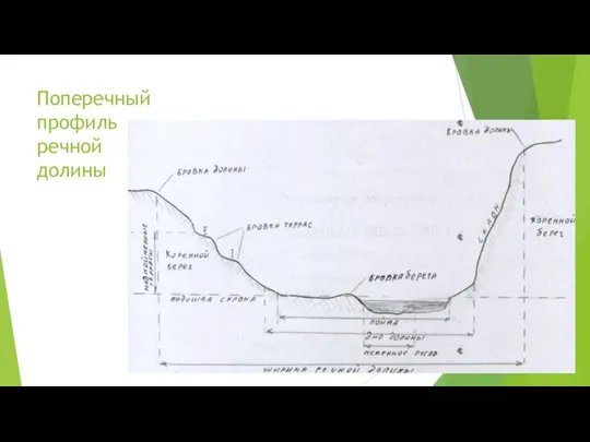 Поперечный профиль речной долины