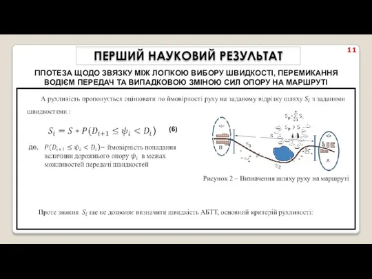 11 ПЕРШИЙ НАУКОВИЙ РЕЗУЛЬТАТ ГІПОТЕЗА ЩОДО ЗВЯЗКУ МІЖ ЛОГІКОЮ ВИБОРУ ШВИДКОСТІ,