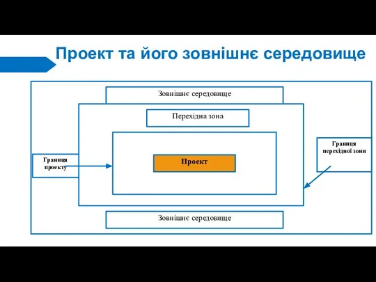 Проект та його зовнішнє середовище