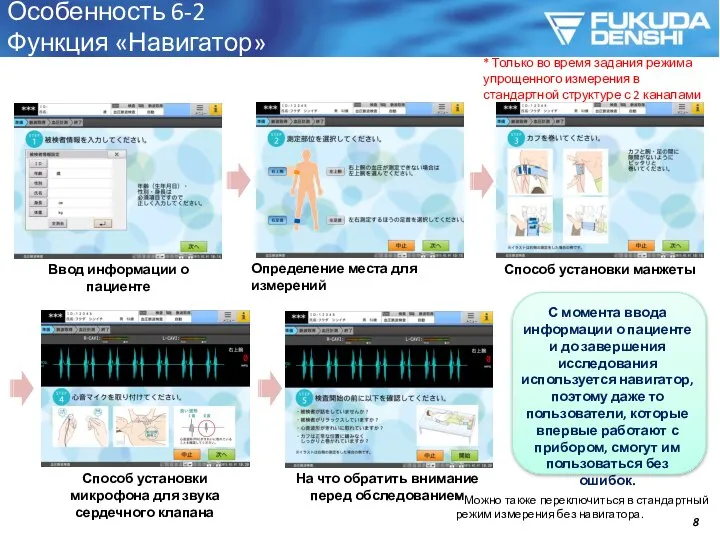 Особенность 6-2 Функция «Навигатор» * Можно также переключиться в стандартный режим