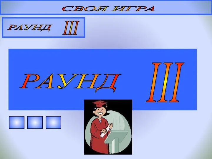 Тема: «Великие химики» СВОЯ ИГРА РАУНД III РАУНД III