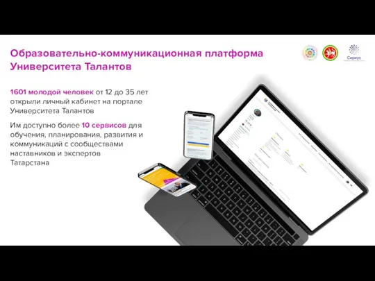 Образовательно-коммуникационная платформа Университета Талантов 1601 молодой человек от 12 до 35