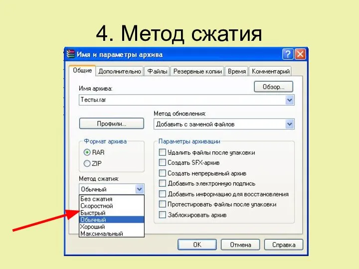 4. Метод сжатия