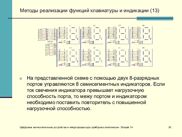 Цифровые вычислительные устройства и микропроцессоры приборных комплексов - Лекция 14 Методы