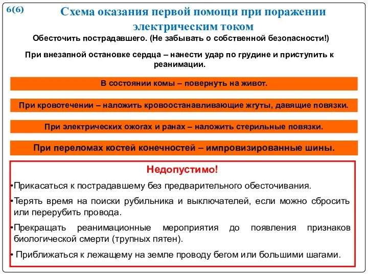 Обесточить пострадавшего. (Не забывать о собственной безопасности!) При внезапной остановке сердца